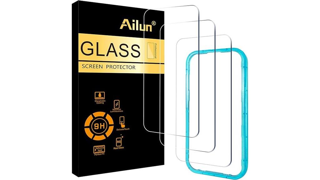 three pack iphone screen protectors