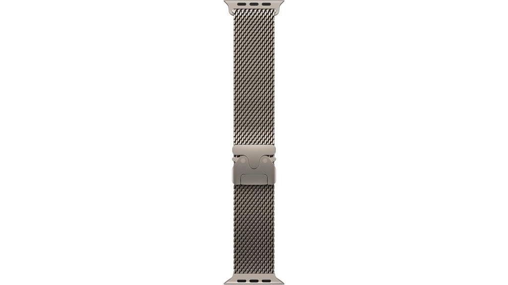 titanium milanese loop 49mm