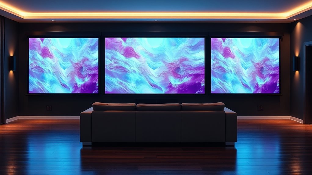 top 120 inch motorized screens