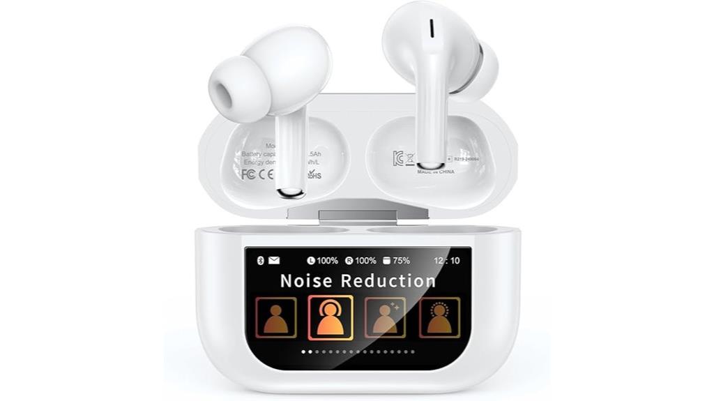 touchscreen noise cancelling earbuds