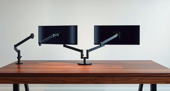 ultra wide dual monitor arms