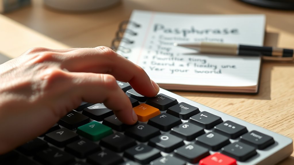 use long mixed memorable passphrases