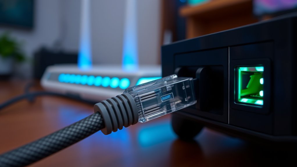 use wired network connections