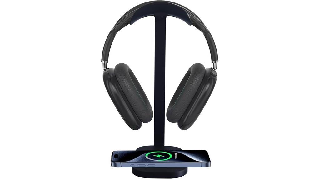 wireless charging headphone stand