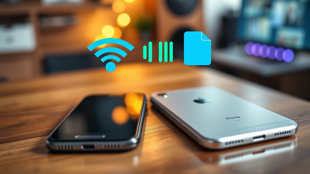 wireless device file sharing