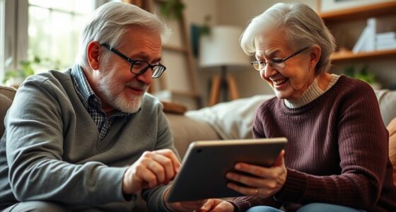 grandparents learning new technology