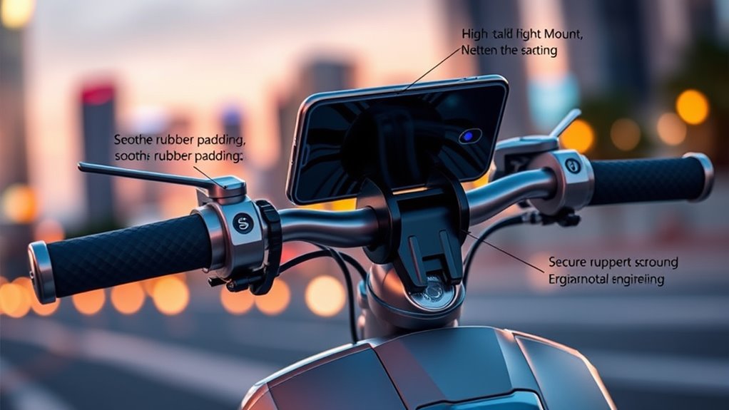 secure adjustable vibration absorbing mount