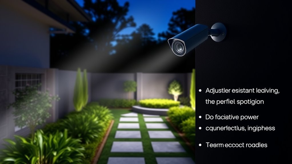 security camera spotlight considerations