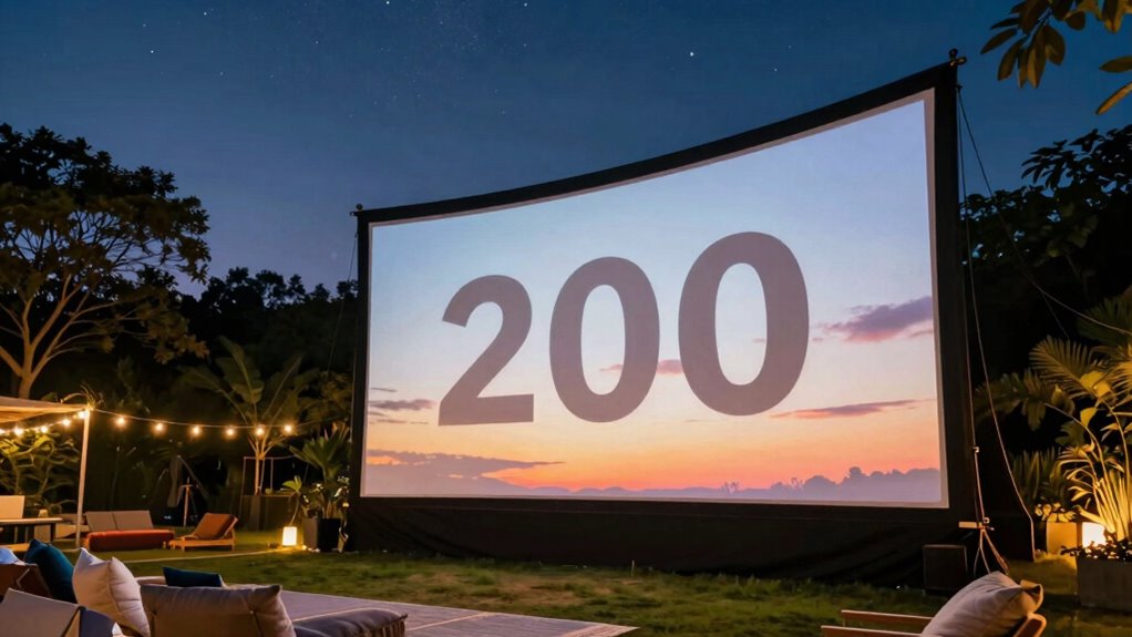 top 200 inch outdoor screens