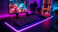 top gaming desk rgb strips