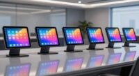 top room booking display tablets