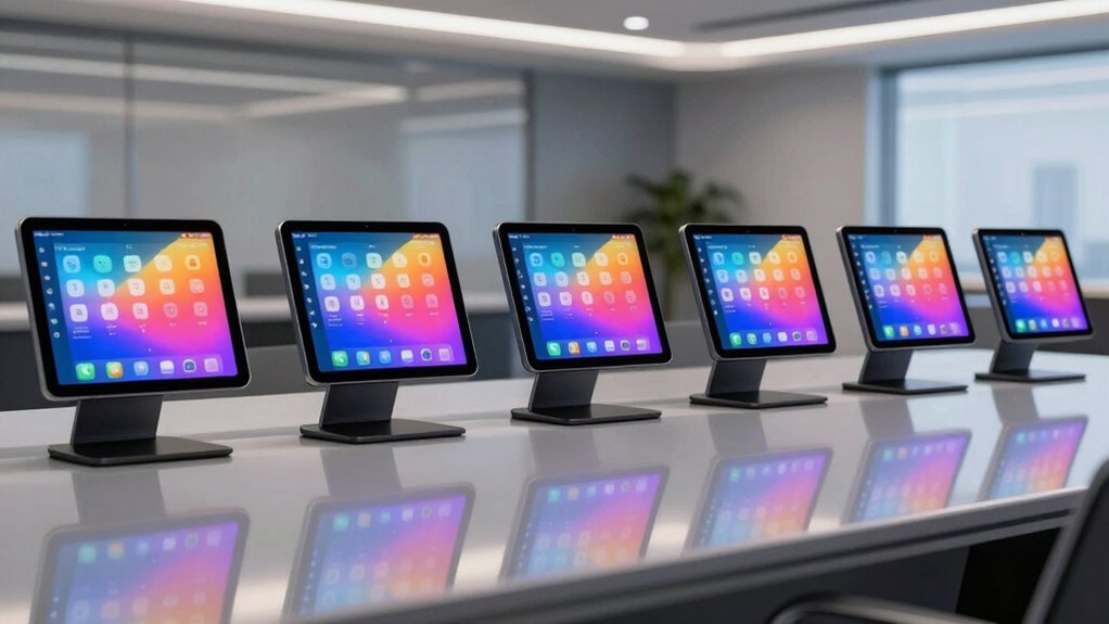 top room booking display tablets