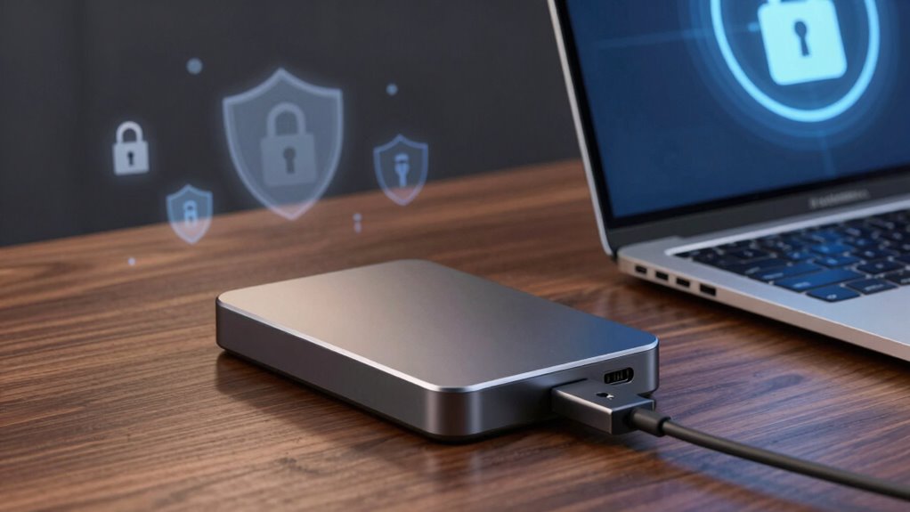 secure external data backups