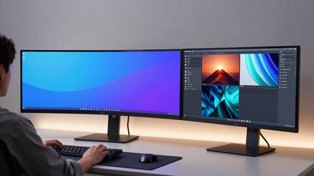 comparison of monitor setups