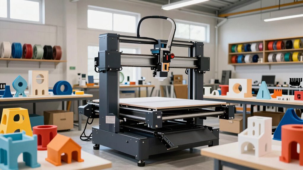 large scale precise material printing
