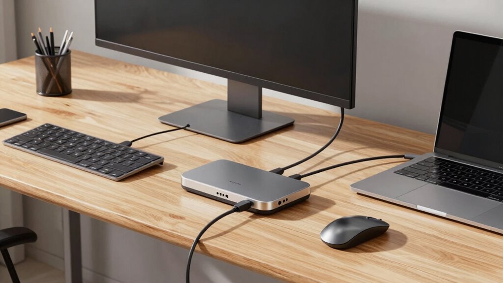 wireless ergonomic workspace organization